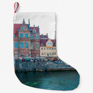 Petite Chaussette De Noël Panorama de la décoration typique du Moyen Age
