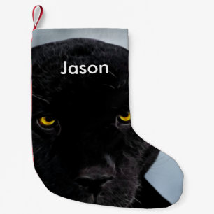 Petite Chaussette De Noël Panthera de panthère noire