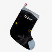 Petite Chaussette De Noël Panthère noire (Devant (Accrochage))