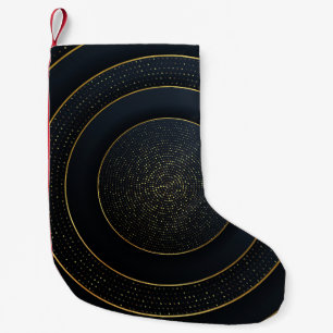 Petite Chaussette De Noël Papier de luxe coupé : Golden Gradient.