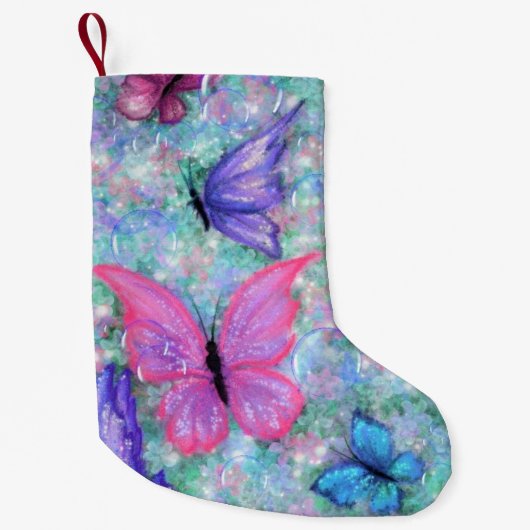 Petite Chaussette De Noël Papillon coloré Noël Stocker (Devant)