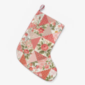 Petite Chaussette De Noël Papillons rose Patchwork sans couture (Devant (Accrochage))