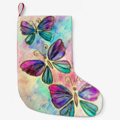 Petite Chaussette De Noël Papillons volants Noël Stocker (Devant)