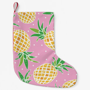 Petite Chaussette De Noël Paradis de l'ananas : Motif tropical