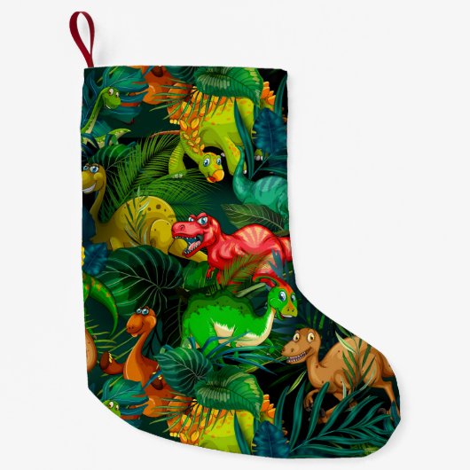 Petite Chaussette De Noël Parc Dinosaur (Devant)