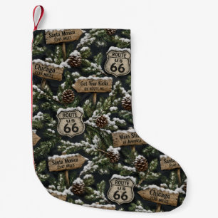 Petite Chaussette De Noël Parcours de Noël sur la Route Mère au manteau de c