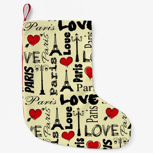 Petite Chaussette De Noël Paris (Devant)