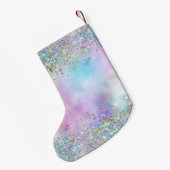 Petite Chaussette De Noël Parties scintillant holographique Rainbow Pastels (Dos (Accrochage))