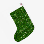 Petite Chaussette De Noël Parties scintillant verte personnalisée Stockage d (Dos (Accrochage))