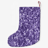 Petite Chaussette De Noël Parties scintillant violet ultra violet scintille  (Dos)