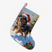 Petite Chaussette De Noël Pasteur anatolien Noël Festif Neige (Devant (Accrochage))