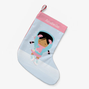 Petite Chaussette De Noël Patinage artistique personnalisé
