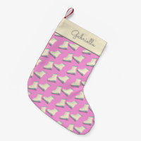 Patins à glace hivernaux mignons personnalisés ros