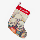 Petite Chaussette De Noël Paul Cezanne - Aquarelle à trois crânes (Devant (Accrochage))