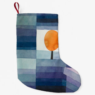 Petite Chaussette De Noël Paul Klee Messager de l'automne Bleu Moderne Abstr