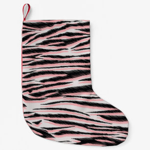 Petite Chaussette De Noël Peau animale Abstraite Impression sans joint