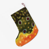 Petite Chaussette De Noël Pêche à la truite (Dos (Accrochage))