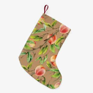 Petite Chaussette De Noël Pêches sur l'arbre