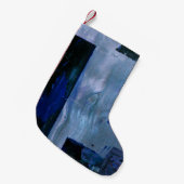 Petite Chaussette De Noël Peinture Abstraite (Devant (Accrochage))