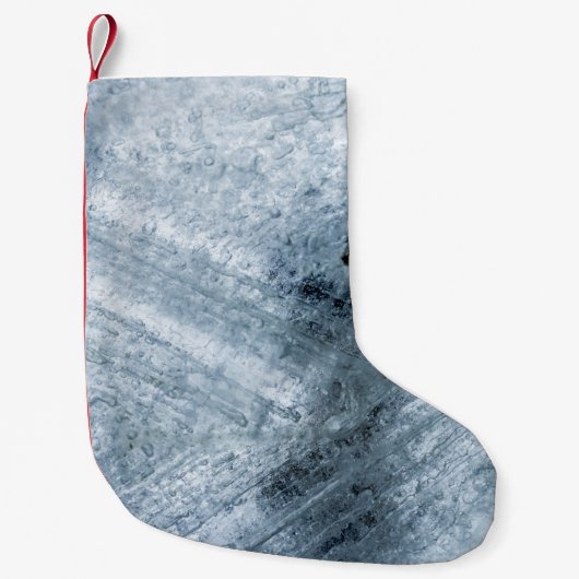 Petite Chaussette De Noël Peinture abstraite Brown et noire (Devant)