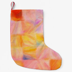 Petite Chaussette De Noël peinture Abstraite, Mur, Toile, Peinture à l'huile