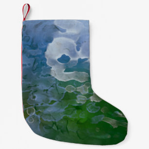 Petite Chaussette De Noël Peinture Abstraite sur béton. 2d illustration. Va