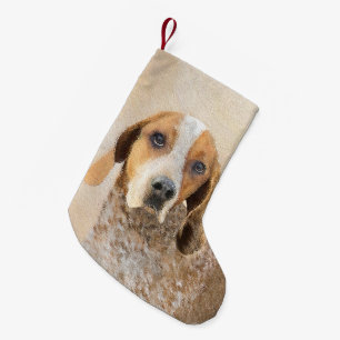 Petite Chaussette De Noël Peinture américaine anglaise sur pilon - Chien Art