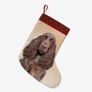 Petite Chaussette De Noël Peinture d'espagnol de terrain - jolie art origina
