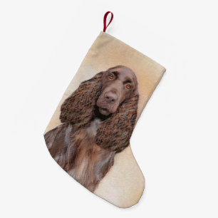 Petite Chaussette De Noël Peinture d'espagnol de terrain - jolie art origina
