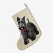 Petite Chaussette De Noël Peinture écossaise Terrier - Cute Original Chien A (Dos (Accrochage))