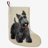 Petite Chaussette De Noël Peinture écossaise Terrier - Cute Original Chien A (Devant)
