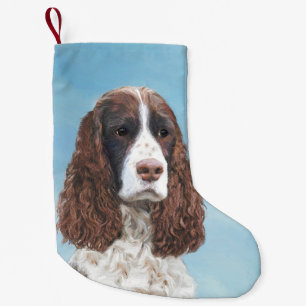 Petite Chaussette De Noël Peinture espagnole Springer anglaise Peinture orig