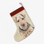 Petite Chaussette De Noël Peinture galloise de Terrier - Cute Original Dog A (Dos (Accrochage))
