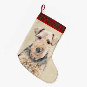 Petite Chaussette De Noël Peinture galloise de Terrier - Cute Original Dog A