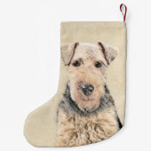 Petite Chaussette De Noël Peinture galloise Terrier - Cute Original Chien Ar (Dos)