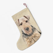 Petite Chaussette De Noël Peinture galloise Terrier - Cute Original Chien Ar (Dos (Accrochage))