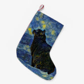 Petite Chaussette De Noël Peinture numérique Chat Shambhala à Vincent Van Go (Devant (Accrochage))