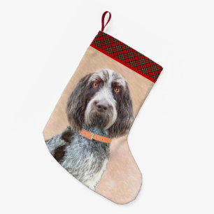 Petite Chaussette De Noël Peinture Spinone Italiano - Belle Art Original Chi