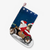 Petite Chaussette De Noël Pekingese Chien Noël Père Noël (Devant (Accrochage))