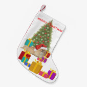 Petite Chaussette De Noël Pékinois Noël (Devant (Accrochage))