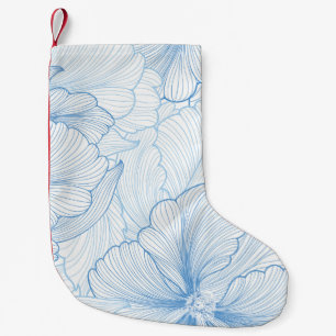 Petite Chaussette De Noël Peony vintage : Motif Floral sans joint