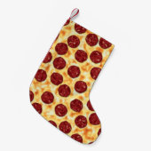 Petite Chaussette De Noël Pepperoni Pizza Motif (Devant (Accrochage))