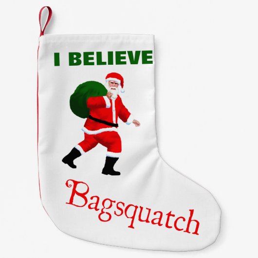 Petite Chaussette De Noël Père Noël - Bagsquatch (Devant)