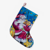 PETITE CHAUSSETTE DE NOËL PÈRE NOËL INSPIRÉ (Devant (Accrochage))