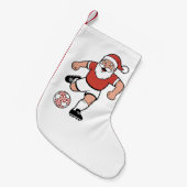 Petite Chaussette De Noël Père Noël Jouer au football Joueur de Noël Sport (Devant (Accrochage))