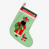 Petite Chaussette De Noël Père Noël mexicain (Devant (Accrochage))