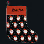 Petite Chaussette De Noël Père Noël personnalisé<br><div class="desc">Personnalisez ce mignon motif du Père Noël pour Noël cette année. Un complément amusant à votre décor de vacances. Conçu pour vous par Blackberry Boulevard.</div>