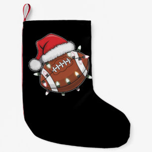 Petite Chaussette De Noël Père Noël Sports Noël Américain Amoureux de Footba