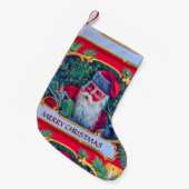 PETITE CHAUSSETTE DE NOËL PÈRE NOËL VINTAGE (Devant (Accrochage))