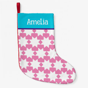 Petite Chaussette De Noël Perfection rose Customisé Noël Stocker